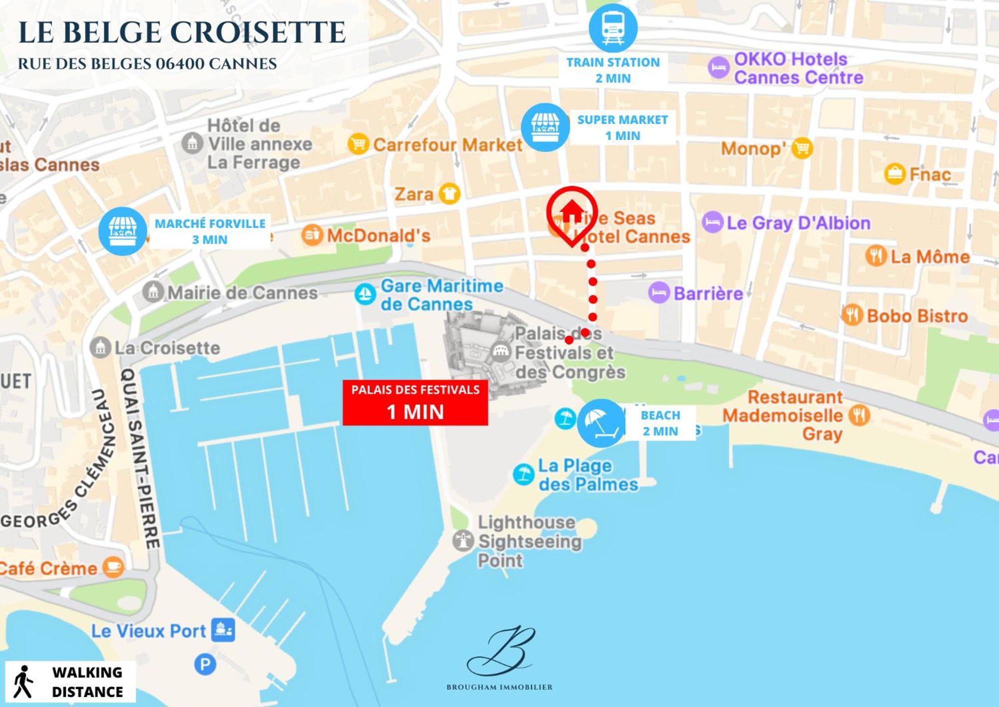 Le Belge Croisette - Centre Palais Apartamento Cannes